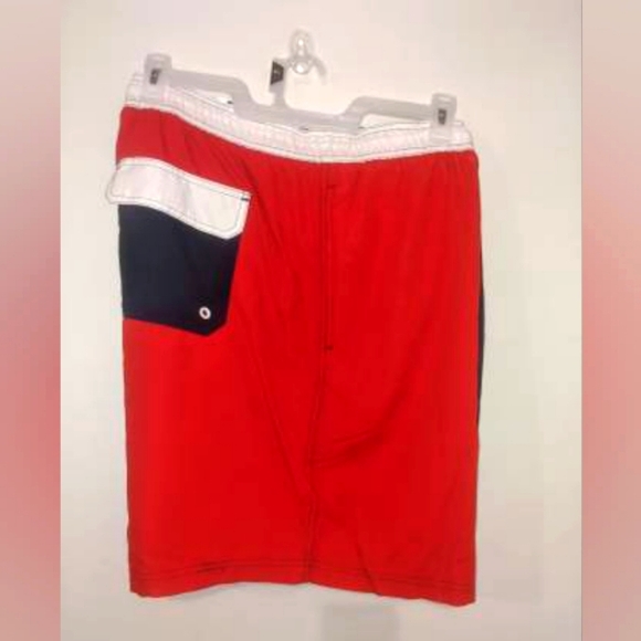 Mens Swim Shorts 3XL NEW Red Blue Swim Trunks Big and Tall - Picture 1 of 2